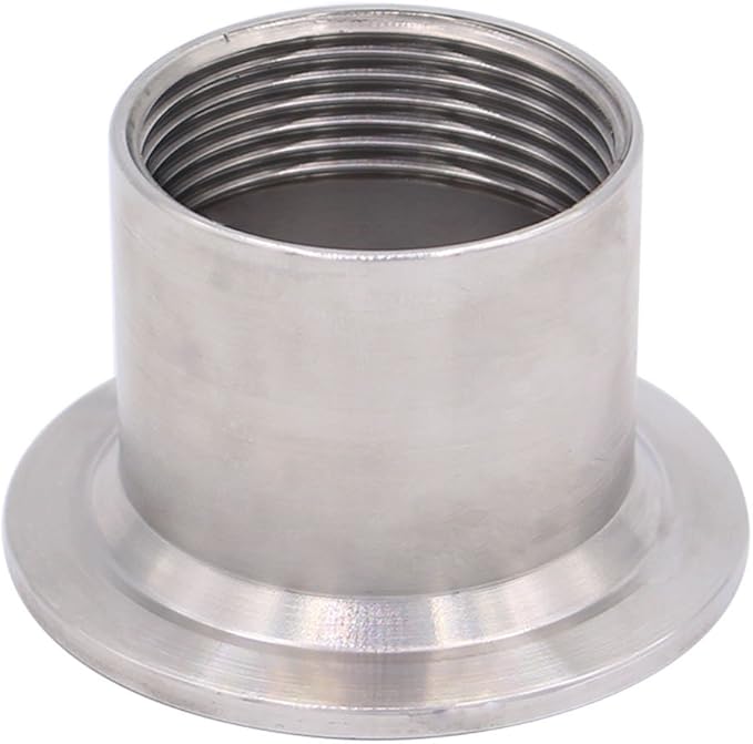 DERNORD Sanitary Female Threaded Pipe Fitting to 2 Inch TRI CLAMP OD 64mm Ferrule (Pipe Size: 1-1/4" NPT)