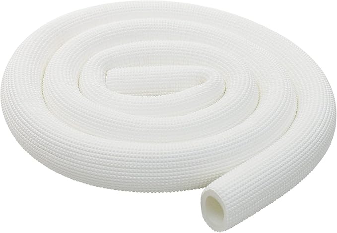 Pipe Insulation Tubing, BESUNTEK 6ft Heat Preservation Insulated Foam Tubing Handle Grip Support, for Water Pipes, air Conditioning Pipes (0.87" × 0.39", White, BESUNTEK-121)