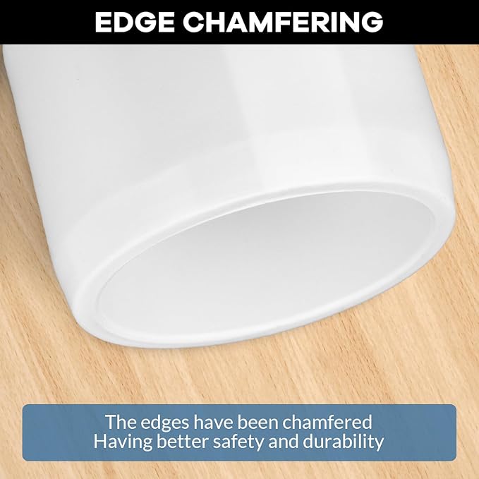 20 Pack 1'' PVC Pipe End Cap Fitting, Schedule 40 Furniture Grade PVC Pipe End Cap Plug Adapter, White 1'' Plug Socket Fittings for Build Furniture DIY Garden Shelf