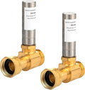 [2 Pieces] Lingmfg Water Hammer Arrestor For Washing Machine, 3/4 Inch Female Thread Swivel Nut x 3/4 Inch Male Thread Brass