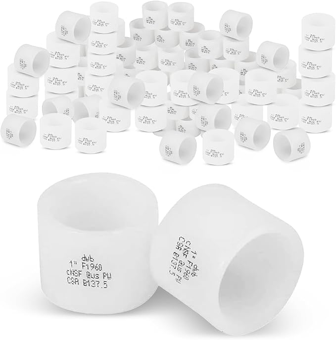 (Pack of 100) Seelink 1 Inch PEX A Expansion Rings, Expansion Rings and Sleeves for PEX A Pipe and Fitting Connection