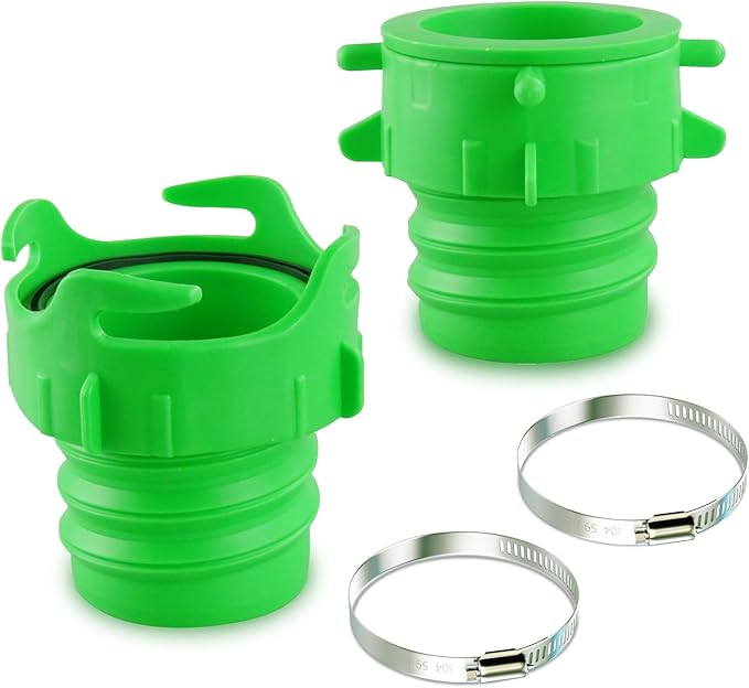 Camper/RV Sewer Hose Fittings - Twist Connect Kit Fits Connect 3" Camper RV Sewer Hoses Adapter (Connect Kit)