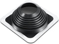 #7 Metal Roof Vent Boot Chimney Flashing Roof Jack Pipe Vent for Pipe Od 6 to 11 Sleeve Square Base Epdm Stove Vent(1 Pcs,14.8 Inch)
