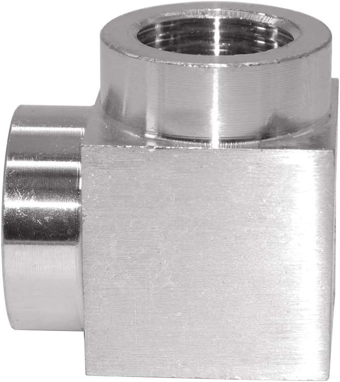 Beduan 90 Degree Elbow Fitting, 1/4" Female x 1/4" Female Stainless Steel Cast Pipe Fitting
