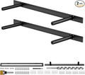 Floating Shelf Bracket Heavy Duty Shelving Brackets,Decorative Floating Shelf Hardware Black,Hidden Metal Shelf Support Bracket(22X6X1.2-Metal Jig)