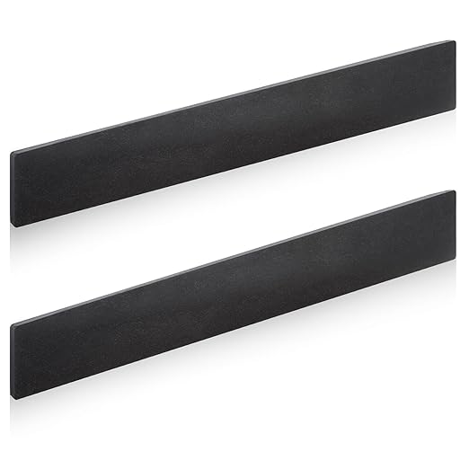 Rocaris 2 Pcs 4 X 24 X 1/4 Inch A36 Steel Plate Hot Rolled, Steel Base Plate for Construction Boards, Structure Support, Weldable Square and Industrial