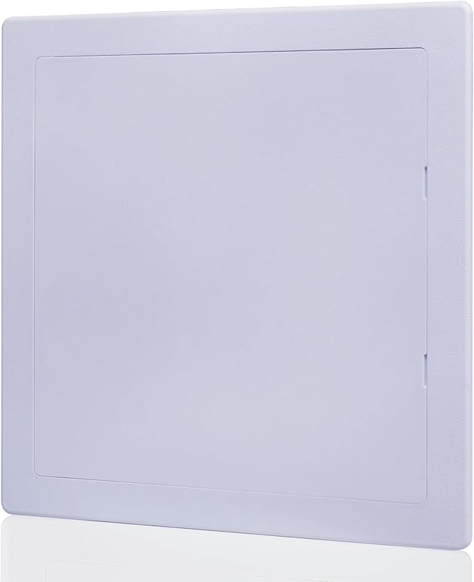 Suteck Plumbing Access Panel for Drywall Ceiling 10 x 10 Inch Reinforced Plastic Wall Access Doors Removable Hinged White