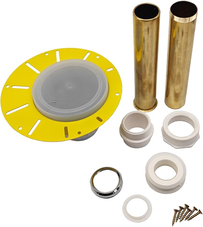 Freestanding Tub Drain Free Standing Bathtub Drain Installation Rough-in Kit with Tailpiece Plastic ABS and Threaded Tailpiece Replacement for 1-1/2" Male Female Threaded Tub Drains