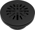 Delta 4 Inch Matte Black Round Shower Floor Drain with Gasket and Snap-In Drain Gate, Matte Black DT051411-BL