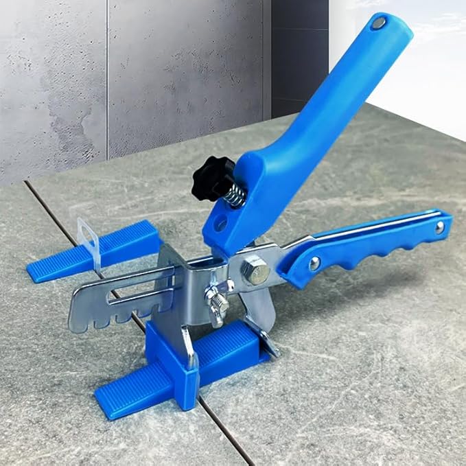 Tile Leveling system Plier Hand Floor Pliers Tiling Installation Tool Tile Locator Leveling System for DIY Ceramic Tile Stone Wall Tile Spacers Adjustment blue