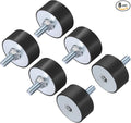 uxcell 8pcs M8x23mm Rubber Isolator Mounts with Studs 40x20mm Male Female Vibration Shock Absorber Zinc Plated Cylindrical Thread Mounts Anti Vibration Isolators with 8pcs M8 Lock Nuts