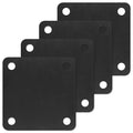 Rocaris 4 Pcs 5 X 5 X 1/4 Inch A36 Steel Plate Hot Rolled, Steel Base with 4 Holes Metal Square for Construction Boards, Structure Support, Weldable Square and Industrial