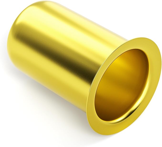 GASHER 100PCS Brass Compression Fitting, Brass Compression Insert Tube Support 1/2" Tube OD