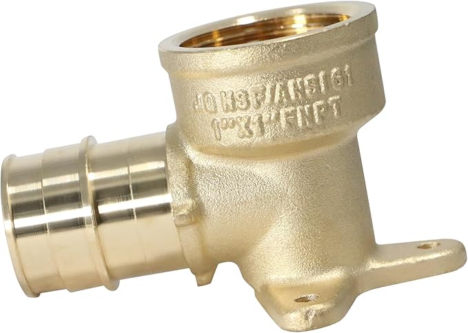 2 Pcs XFITTING 1 Inch Pex A x 1 Inch Female NPT Drop Ear Elbow, F1960 Expansion Drop Ear Elbow, 29-6-8=2XX