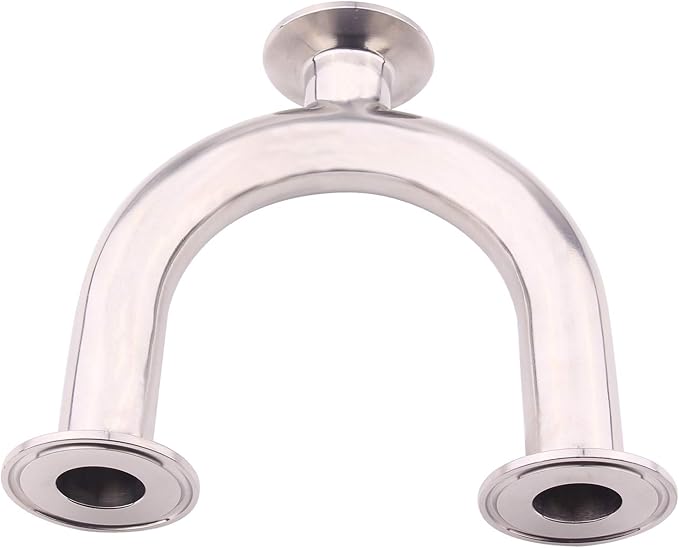DERNORD 3 Way U Sanitary Ferrule Pipe Fittings Tri-Clamp Type Stainless Steel 304 (Pipe OD: 1 INCH)