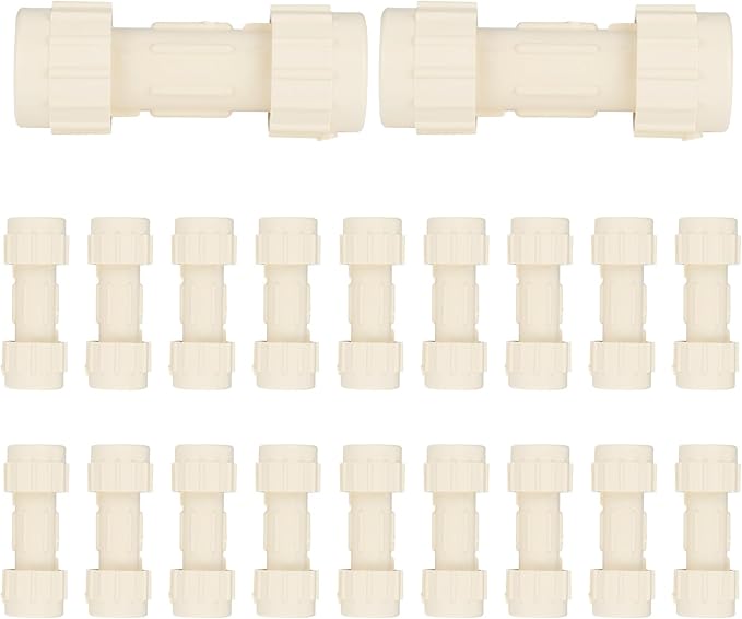 (Pack of 20) EFIELD 1"Compression Coupling,CPVC Fittings for Plumbing Installations and Repair,(CPVC050-20PCS)