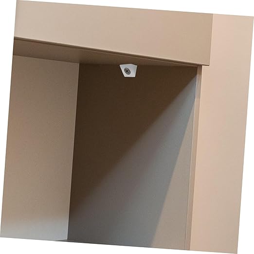 DOITOOL 1set Drywall Repair Clips Angle Back Plate Corner Code Plastic Conical Anchors Self-Tapping Screws for Easy Installation