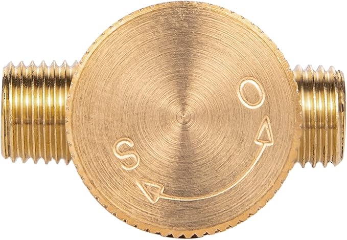 2 Piece Heavy Duty Brass Instrument Replacement Control Needle Valve 1/4" Npt Male X 1/4" Npt Male Connection