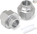 TAISHER 2PCS 304 Stainless Steel Union，3/4" NPT Female Cast Pipe Fitting