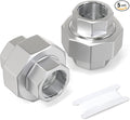 TAISHER 5PCS 304 Stainless Steel Union，1/4" NPT Female Cast Pipe Fitting