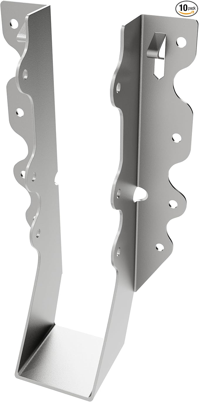 2X8 Joist Hanger 20 Gauge LU28 Galvanizing Face Mount Joist Hangers for Wood Hurricane Ties Widely Applicable Rafter Ties - 25 pk