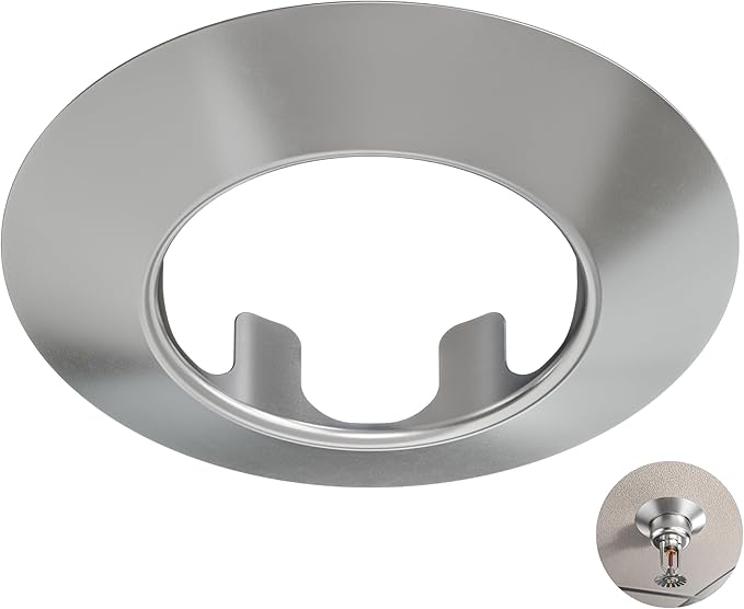 Fire Sprinkler Escutcheon Skirt, Short TAPER Escutcheon Pendant Skirt Chrome Plated, Works with Standard 401 Style Cup, Short Cup, and Retrofit 2 Piece Cup, Fire Sprinkler Skirt
