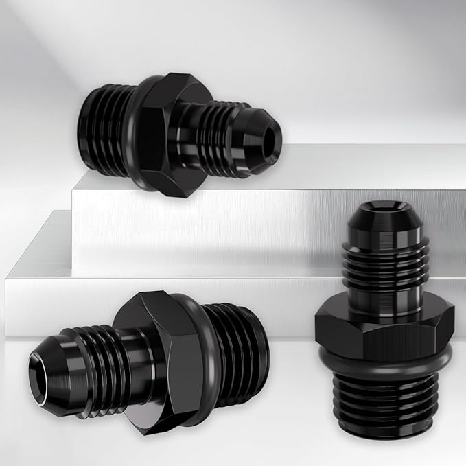 6AN Flare to AN4 ORB Male O-Ring Fitting Adapter (2PCS)