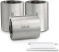 SANATO 3 Pcs SS 304 Forging Nipple Cast Piple, 1" NPT x 1" NPT Female Threaded, 50mm Piple Fittings