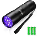 UV Flashlight Black Light–Small Portable Mini 12 LED Blacklight Flashlight for Hidden Stain Detection in Room, Resin Curing,Scorpion & Bed Bug Find,Pet Urine & Dry Stain Detection/Carpets/Rugs/Floors