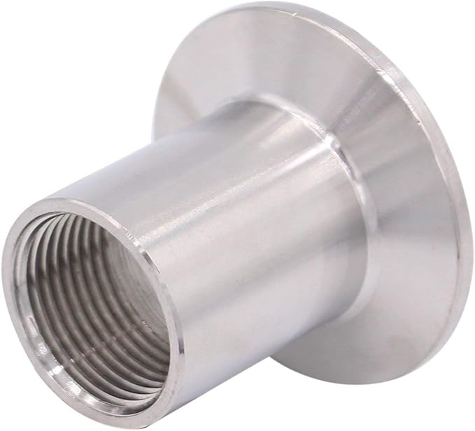 DERNORD Sanitary Female Threaded Pipe Fitting to 1.5 Inch TRI CLAMP (OD 50.5mm Ferrule) (Pipe Size: 3/4" NPT)