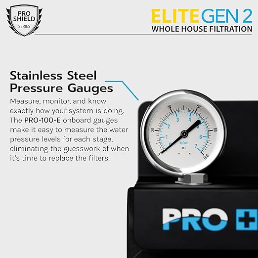 PRO+AQUA Elite 5-Stage Whole House Water Softener and Filter Bundle System for Well Water | Reduces Heavy Metals, Iron, Sulfur, Sediment, Chlorine, and More | Ideal for 3-4 Bathrooms (3 System Bundle)
