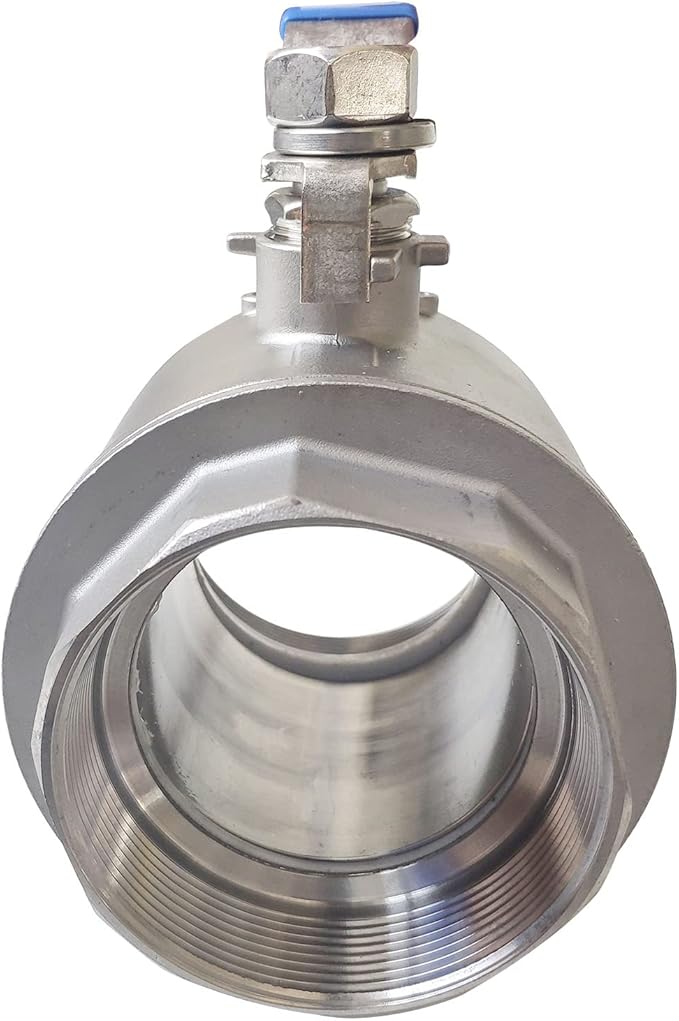 3" Full Port Ball Valves 316 Stainless Steel NPT Female Thread Ball Valve for Water, Oil, and Gas WOG1000