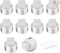 TAISHER 5PCS 304 Stainless Steel Outer Square Thread Socket Pipe Plug Fitting 3/8" NPT Male