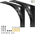 24 inch x 15 inch Heavy Duty Shelf Brackets , Metal Mantel Brackets (Set of 2) Fireplace Mantel Brackets - Countertop Support , Max Load 1100 Lbs (24 ’‘ x 15 ’‘)