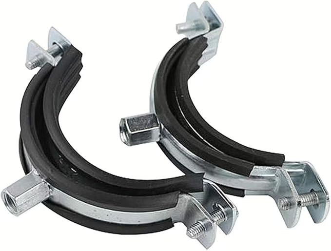AKIHISA 5 PCS Split Ring Pipe Hanger Wall Ceiling Mount Pipe Supports Adjustable Pipe Bracket Clamp ID 4 Inch(100mm)