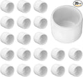 20Packs 1/2" PVC Pipe End Cap Plug Adapter Pipe Fitting，Schedule SCH40 Grade PVC Pipe End Cap Plug Adapter, White 1/2 inches Socket Fittings for Build Furniture DIY Garden Shelf
