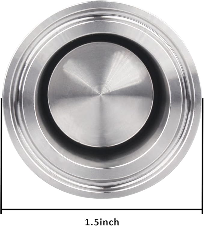 DERNORD Sanitary Tank Pressure Relief Valve Vacuum Valve Stainless Steel 304 Tri Clamp 1.5 Inch