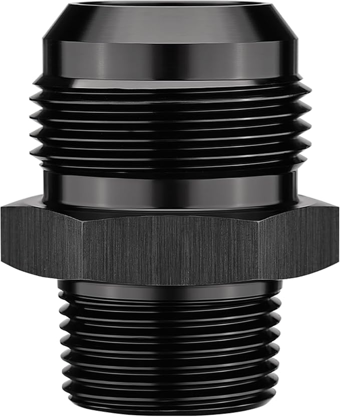 EVIL ENERGY 16AN Male Flare to 3/4" NPT Pipe Fitting Adapter Straight Aluminum Black