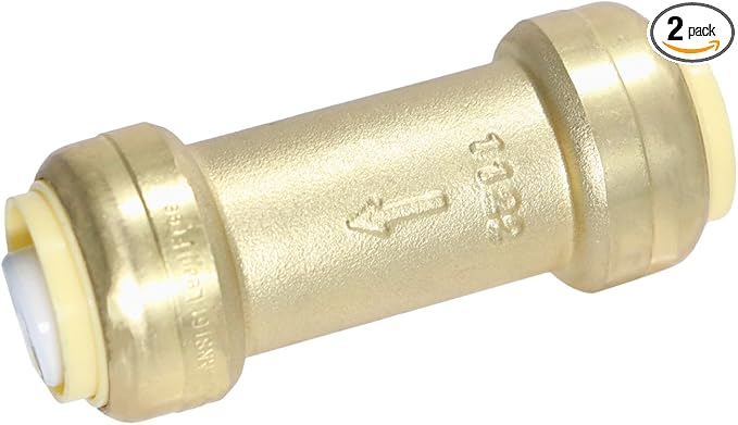 XFITTING Push Fit 3/4 Inch x 3/4 Inch Push Fit Check Valve, 28-4-4=2XX, 2 Pieces
