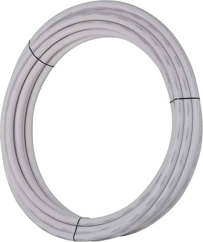 SharkBite 1-1/2 Inch x 100 Feet White PEX-B, Made in the USA, Flexible Water Pipe Tubing for Plumbing, U890W100