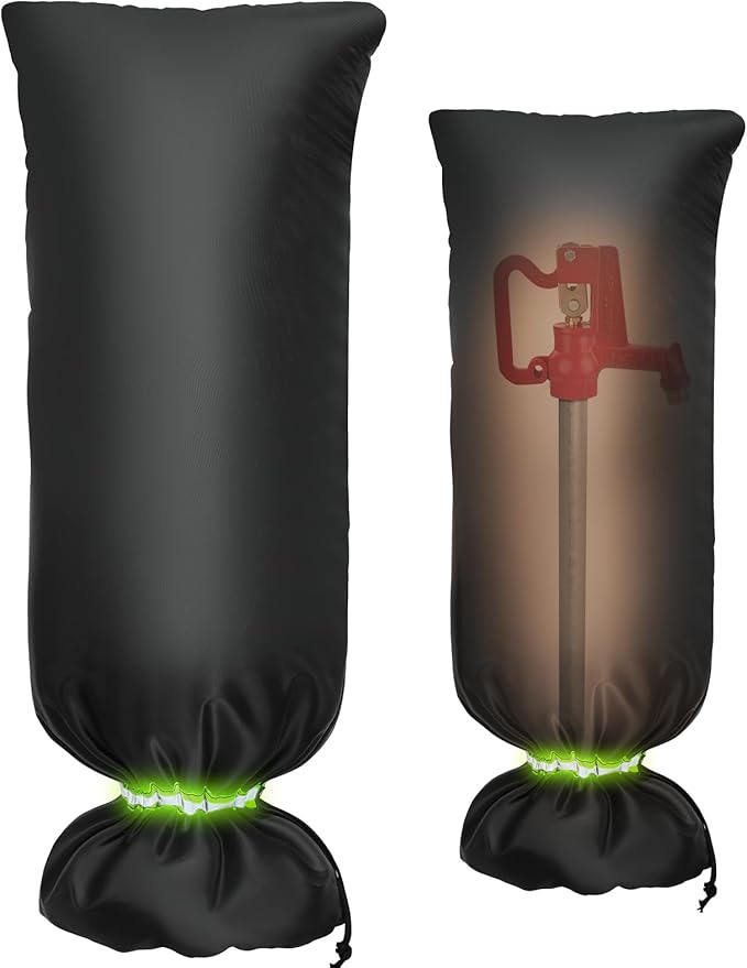 MIXC Outdoor Faucet Covers for Winter Freeze Protection, 15" x 35" Hose Bib Covers for Winter, Reusable Thicker Waterproof Insulated Spigot Cover