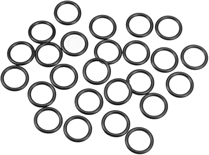 uxcell Nitrile Rubber O-Rings 19mm OD 14mm ID 2.5mm Width, Metric Nitrile Rubber Sealing Gasket for Automotive Machine Plumbing, Pack of 25