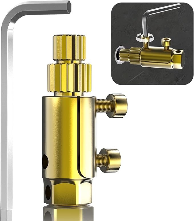 Broken Pipe Extractor Tool Set 1/2"-1" Gold, Faucet & Valve Removal Kit, Rusted Bolt Extractor, Stripped Screw Remover