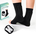 Welnove Achilles Tendonitis Heel Protector Sleeves H-Shape Achilles Tendon Support Compression Gel Padded Sleeve Socks for Cushion of Bursitis, Tendonitis, Tenderness, Dry Cracked - Regular