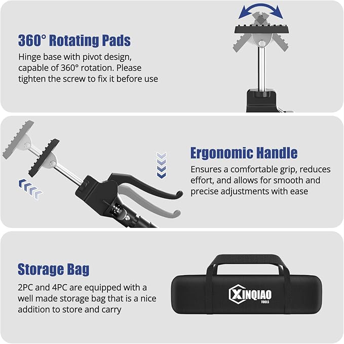 XINQIAO Cabinet Jacks for Installing Cabinets, Heavy Duty Third Hand Tools Adjustable Support Pole from 23.6 in to 45.3 in, 1 PC