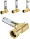 (Pack of 4) EFIELD S-241 Straight Stainless Steel Water Hammer Arrestor For Washing Machine, 3/4 Inch Swivel FHT x 3/4 Inch MHT,(HAMMER020-4PCS)