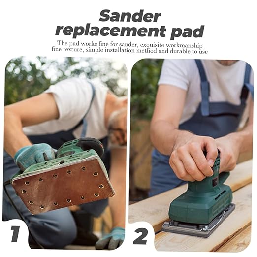 8holes Sanding Backing Plate Square Replacement Pad for Electric Easy to Install Compatible Enhances Sander Performance