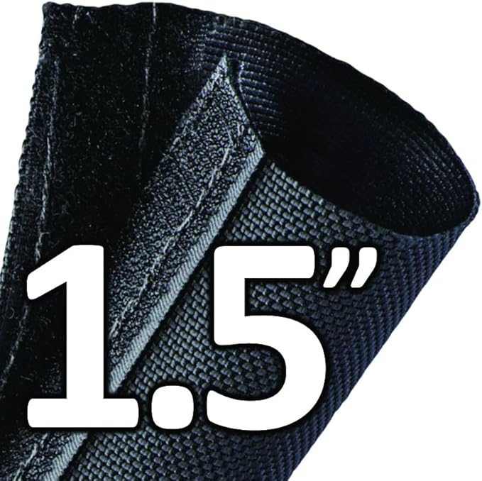 Electriduct 1.5 Inch HVAC Protective Sleeve Wrap Around Existing Foam Insulation UV Weather Resistant Outdoor Pipe Protection Cover for Heat Pump A/C Air Conditioning Copper Line Sets - 6 Feet