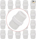 20Pack 1 Inch PVC Nipple Male Thread Coupling Adapter Connector for Thread plumbing Pipe, Home or Industrial Use, Schedule 40, (M x M)