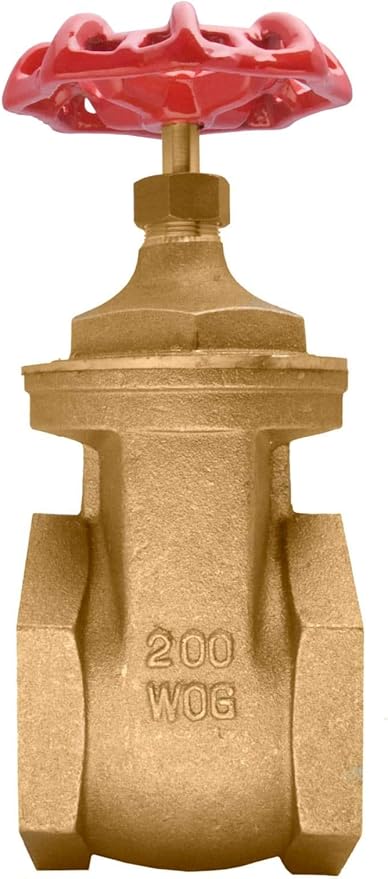 3" Brass Gate Valve - 200WOG, FxF NPT